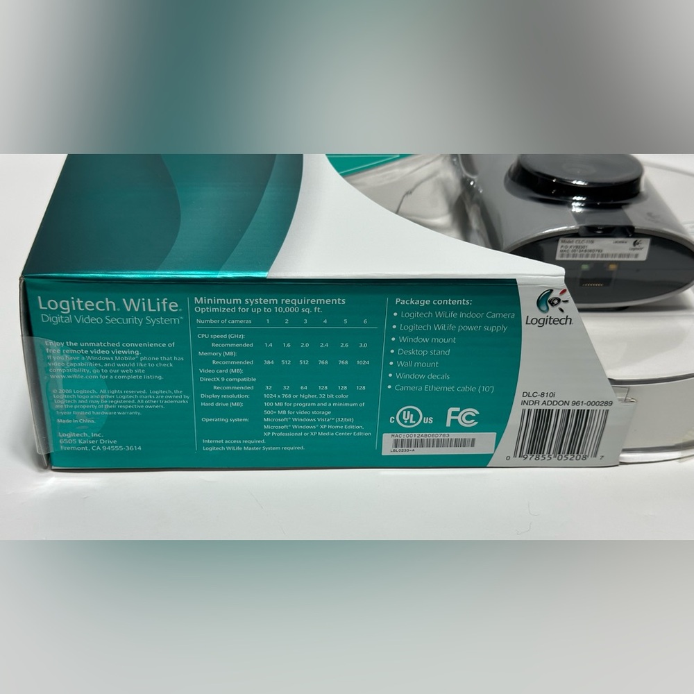 Logitech WiLife Video Security System CLC-110i Camera Software Receiver - Picture 8 of 15